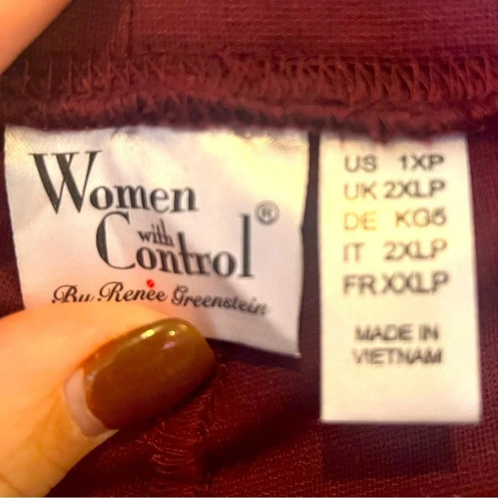 # Burgundy/plum full length 1XP leggings
